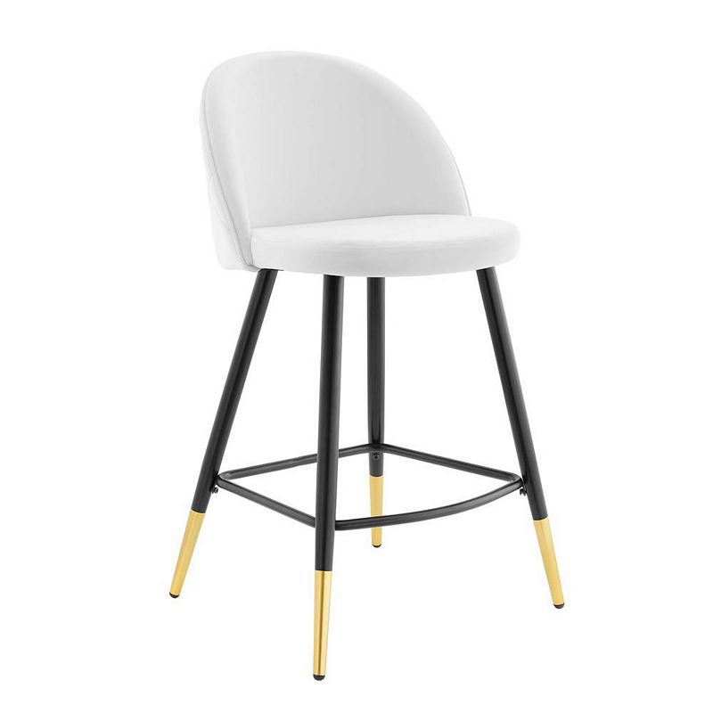 Modway Cordial Performance Velvet Counter Stools - Set of 2