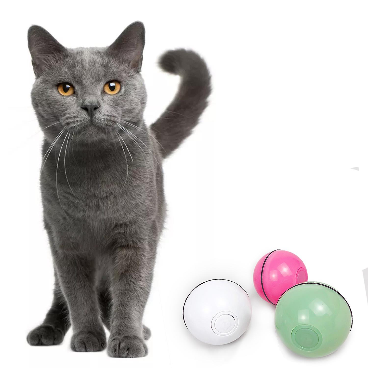 1 Cat Toys Ball 1 Usb Charging Cable 1 User Guide Pink