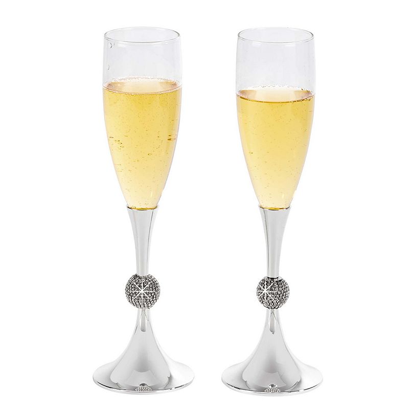 9.875 Crystal Ball Toasting Flutes