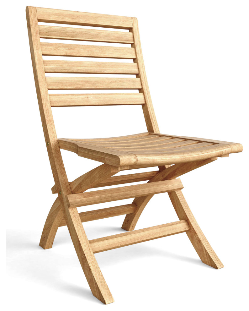 Andrew Folding Chair (Sell  ampPrice Per 2 Chairs Only)   Transitional   Outdoor Folding Chairs   by Anderson Teak  Houzz