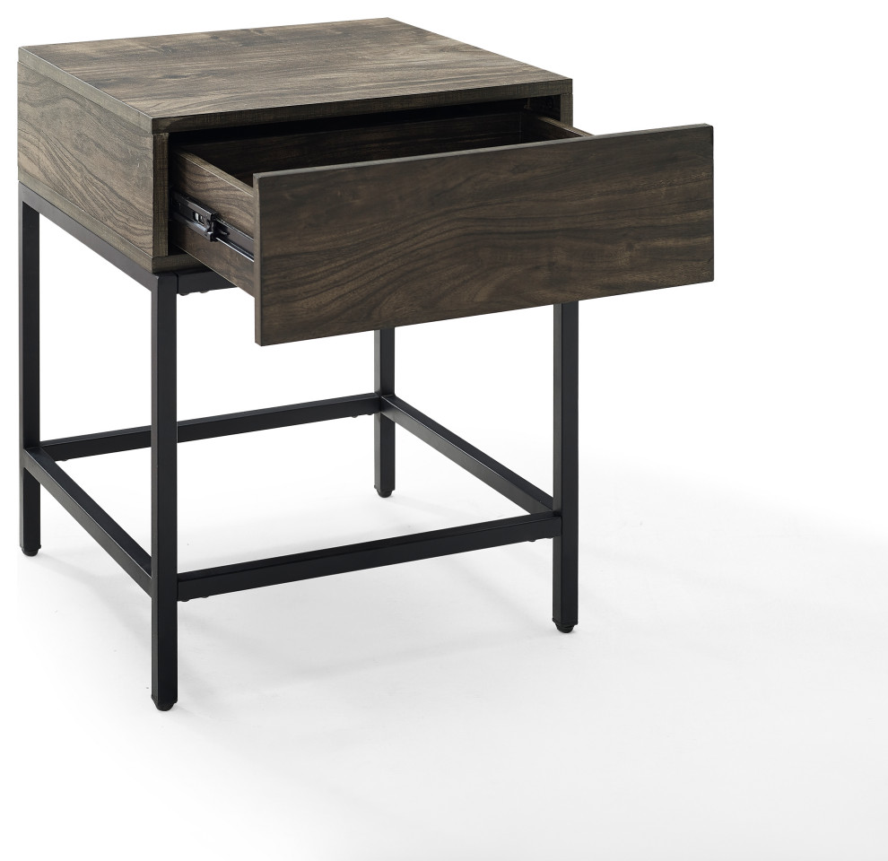 Jacobsen End Table   Industrial   Side Tables And End Tables   by Crosley  Houzz