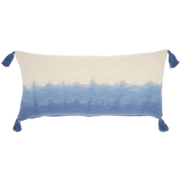 Life Styles Ombre Lumbar Throw Pillow With Tassels Mina Victory