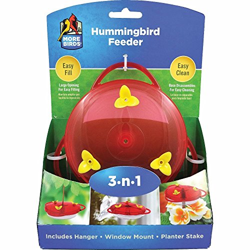 More Birds 3-in-1 Humming Bird Feeder - 6 fl oz