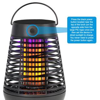 PIC Portable Solar Insect Killer Torch with LED Flame Effect FLPT