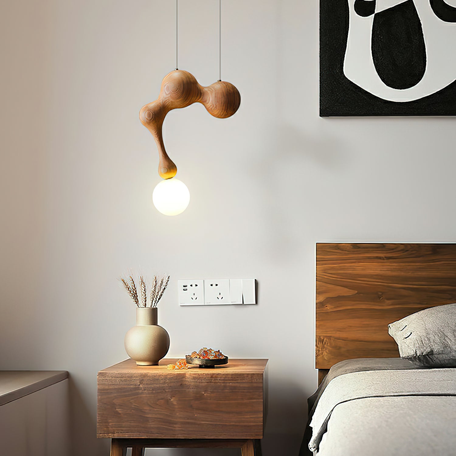 Jenna Wooden Pendant Lamp