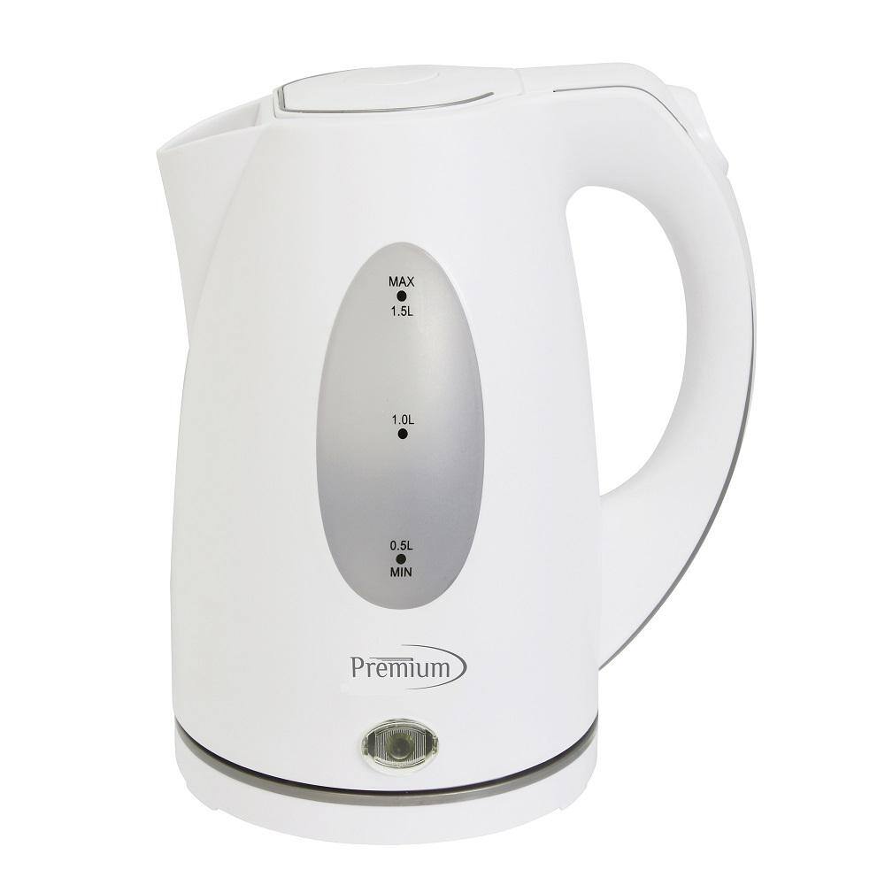 Premium LEVELLA 6-Cup Cordless White Electric Kettle with Detachable Base PTK5156