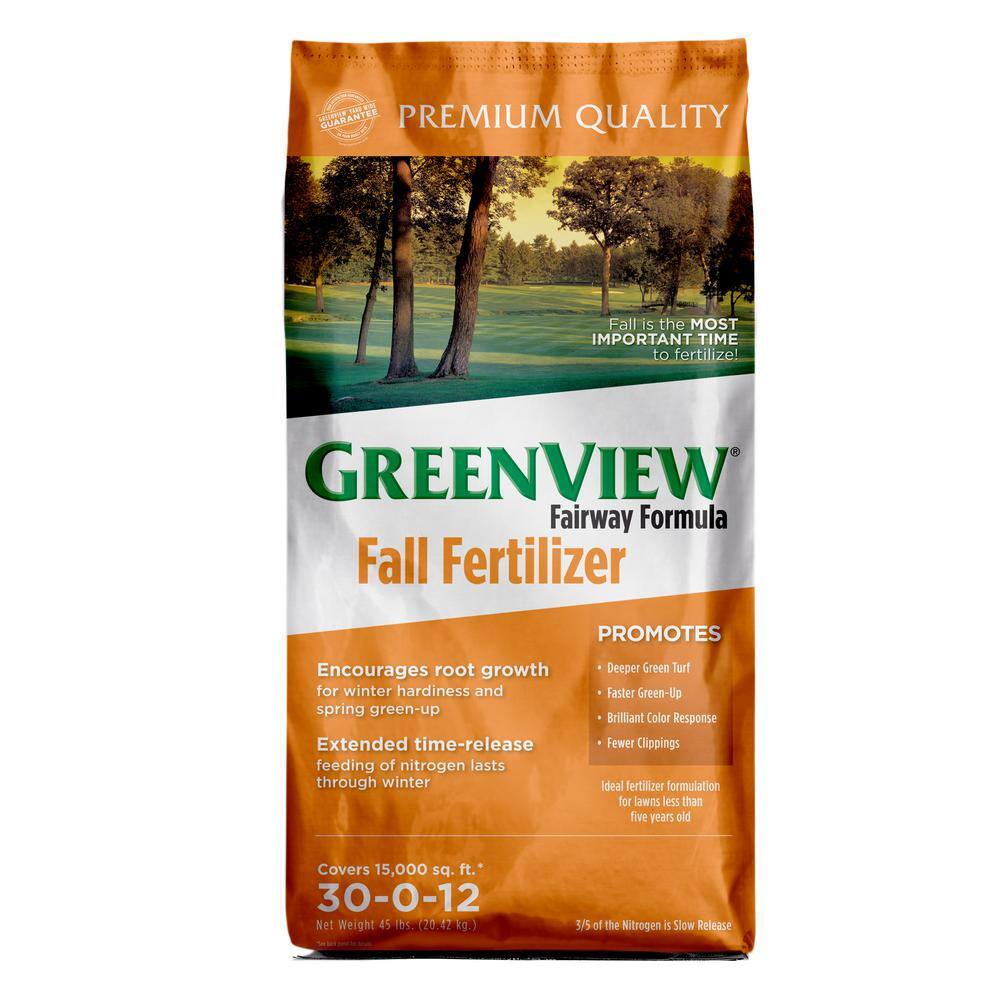 GreenView Fairway Formula 45 lbs. 15000 sq. ft. Fall Lawn Fertilizer (30-0-12) 2129865