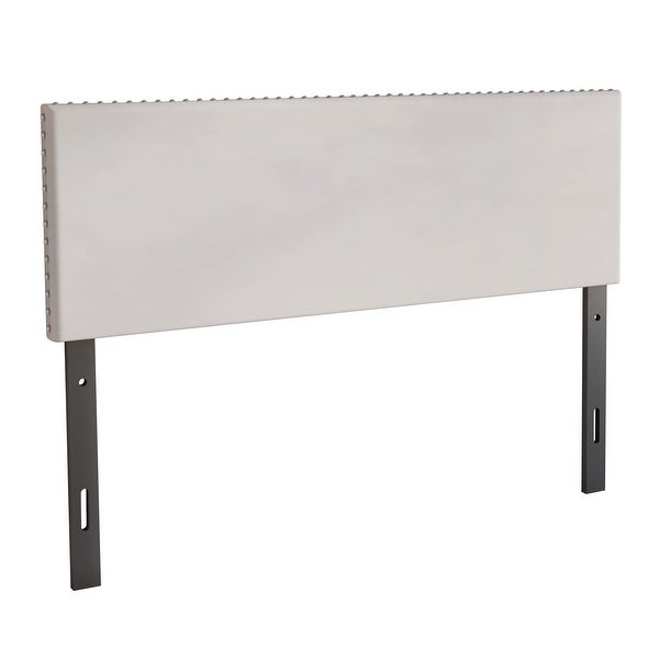 CraftPorch Glam Velvet Nailhead Trim Upholstered Adjustable Headboard - - 36547903