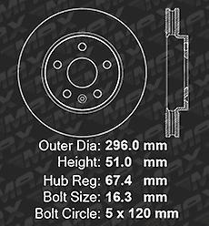 [Front] Rotors w/Ceramic Pads Premium Brakes (2012 2013 Malibu Regal Lacrosse)