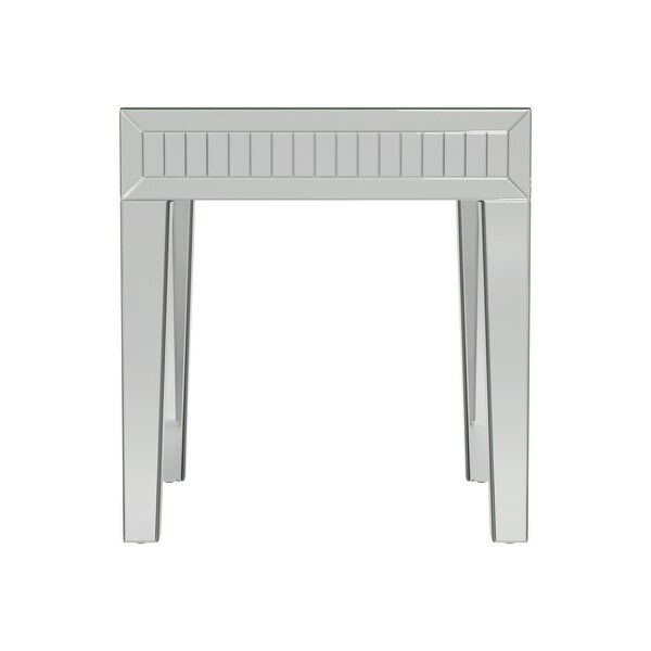 Coaster Furniture Whitfield Silver Square End Table