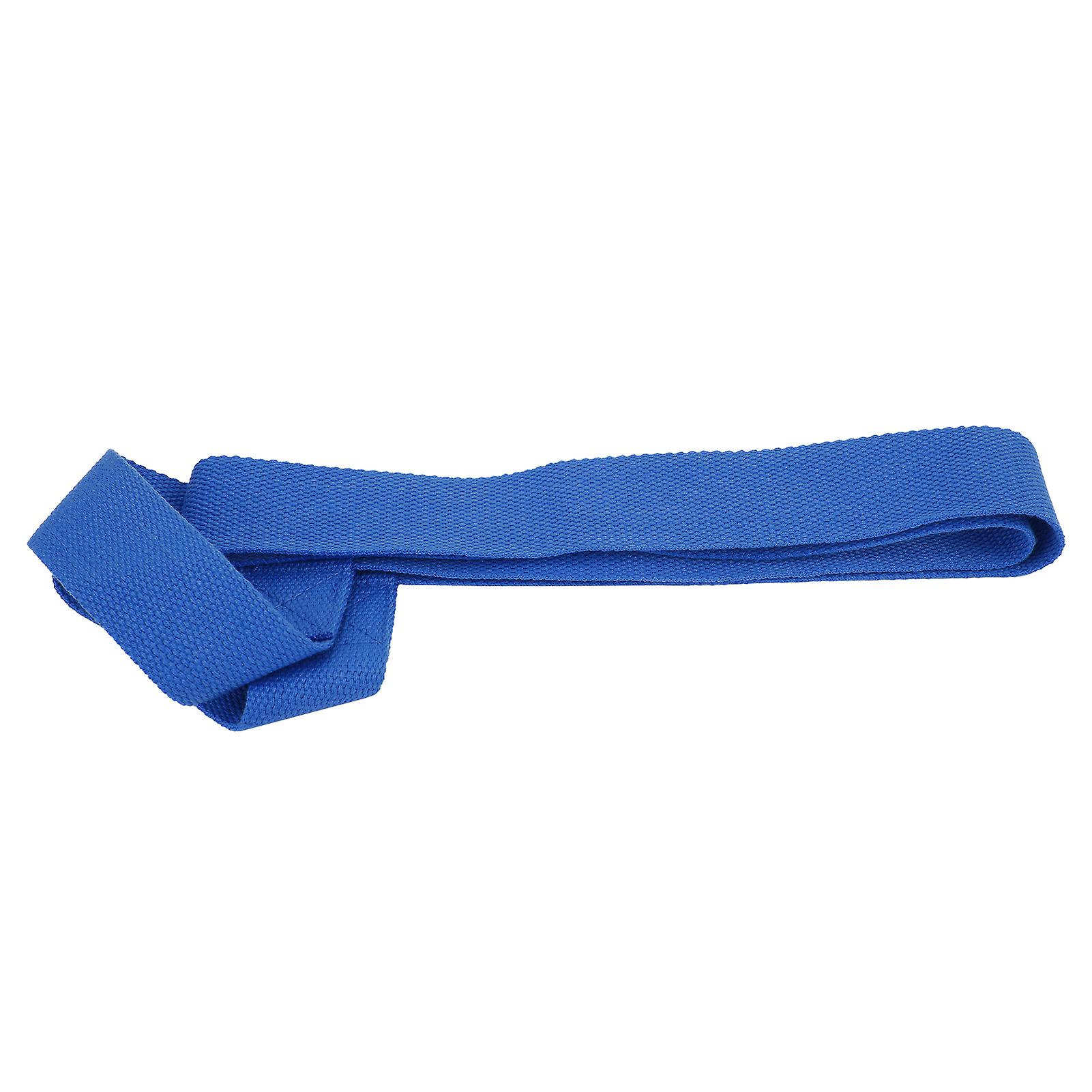 Yoga Strap Portable Adjustable Soft Light Easily Fixed Multifunctional Stretch Belt For Carryingblue