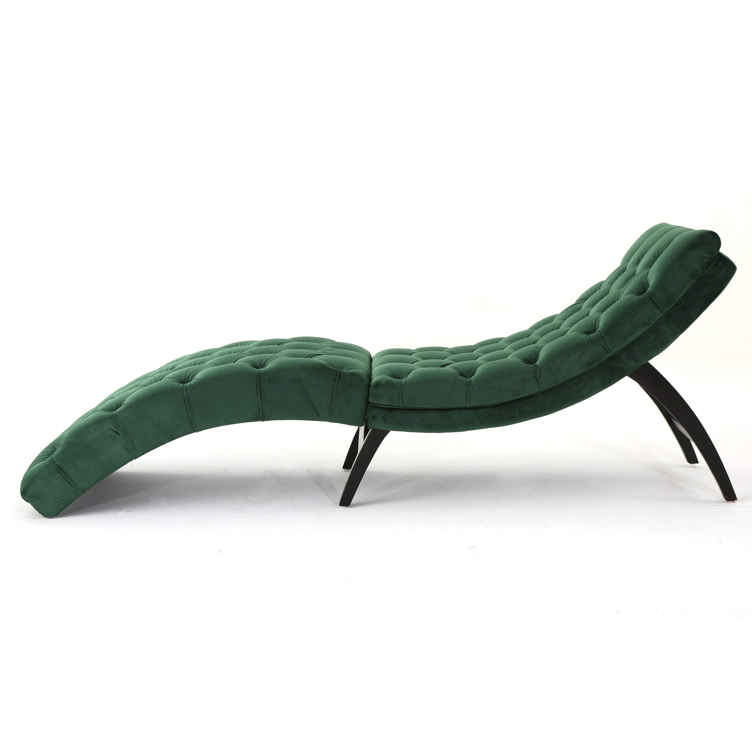 Grasby Tufted New Velvet Chaise Lounge