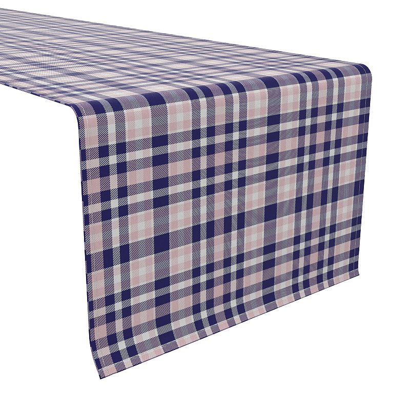 Table Runner， 100% Cotton， 16x108， Plaid 6