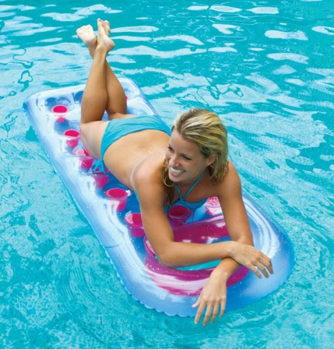 Intex 18-Pocket Suntanner Lounge Floating Lounger - (Set of 8) | 59895EP