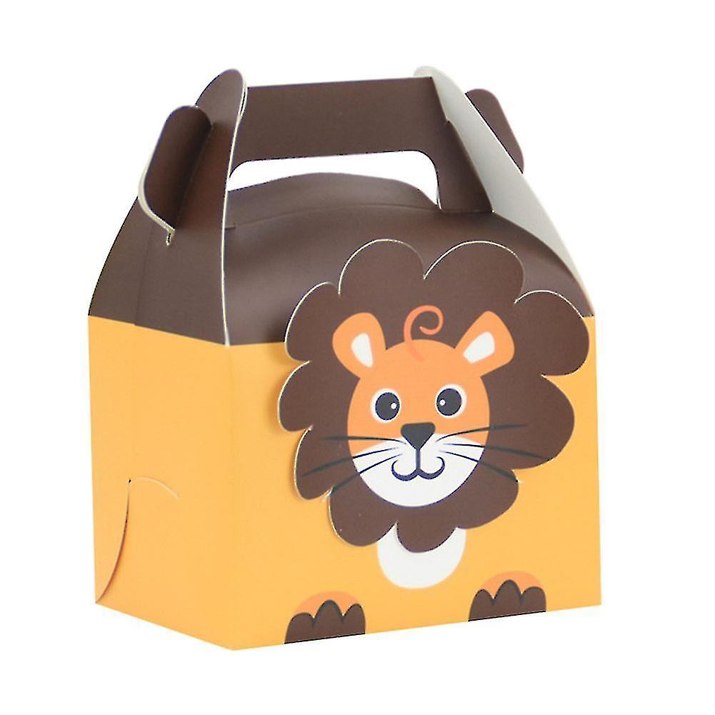 2023-20pcs Animal Party Bags， Paper Gift Bags， Small Paper Bags For Kids Party， 4 Theme Birthday Par