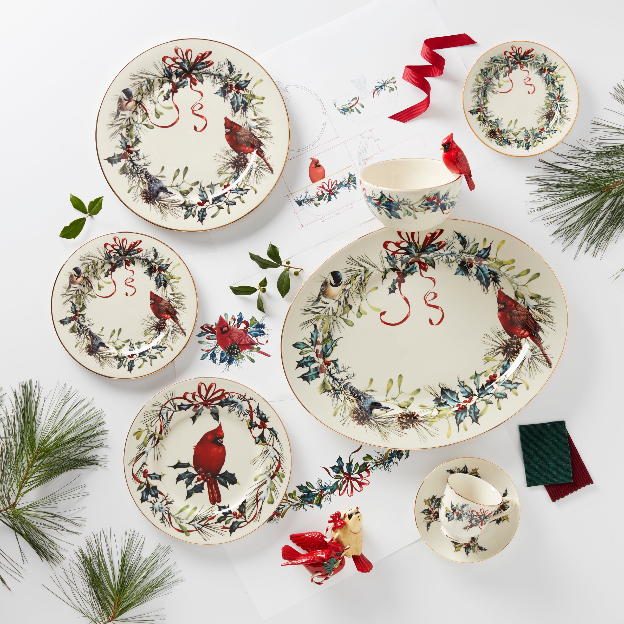 Winter Greetings Dinner Plate