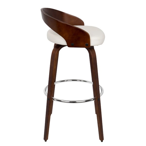 Carson Carrington Stavanger Mid-century Modern Fixed-Height Bar Stool (Set of 2)