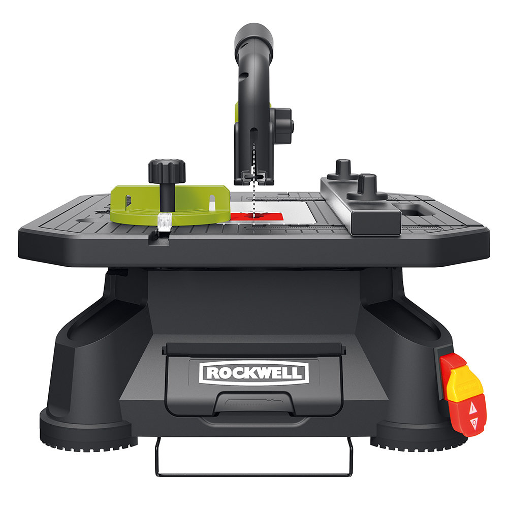 Rockwell Bladerunner X2 Portable Tabletop Saw With Steel Rip Fence， Miter Gauge， RK7323