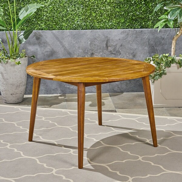 Simple and Aleek Acacia Wood Dining Table