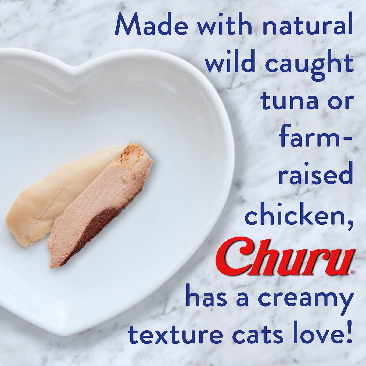 Inaba Churu Grain-Free Chicken， Tuna， Scallop Puree Variety Pack Lickable Cat Treat