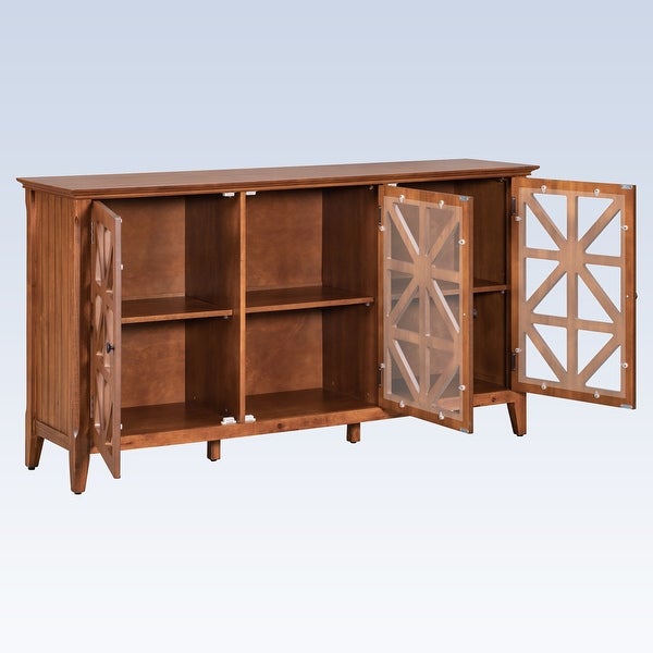 Modern Console Table Sideboard for Living Room With 3 Doors