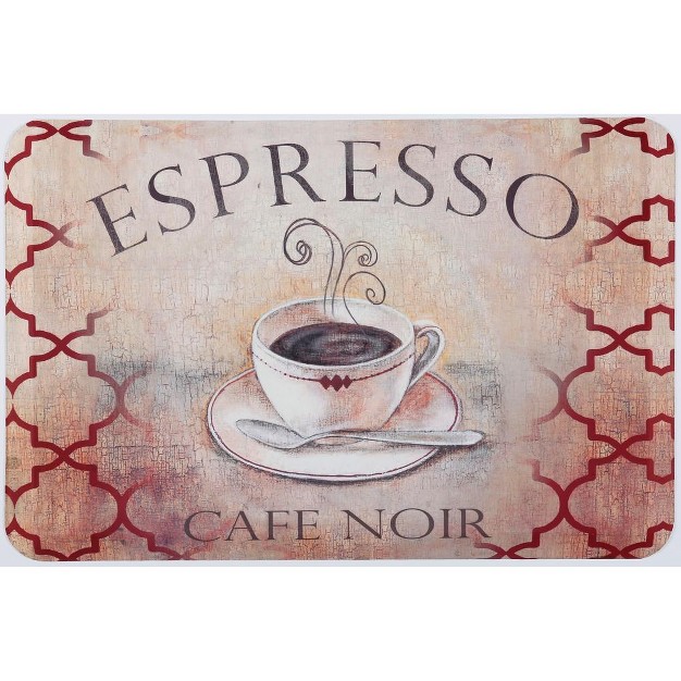 Cafe Noir Designer Chef Oil amp Stain Resistant Anti fatigue Kitchen Floor Mat