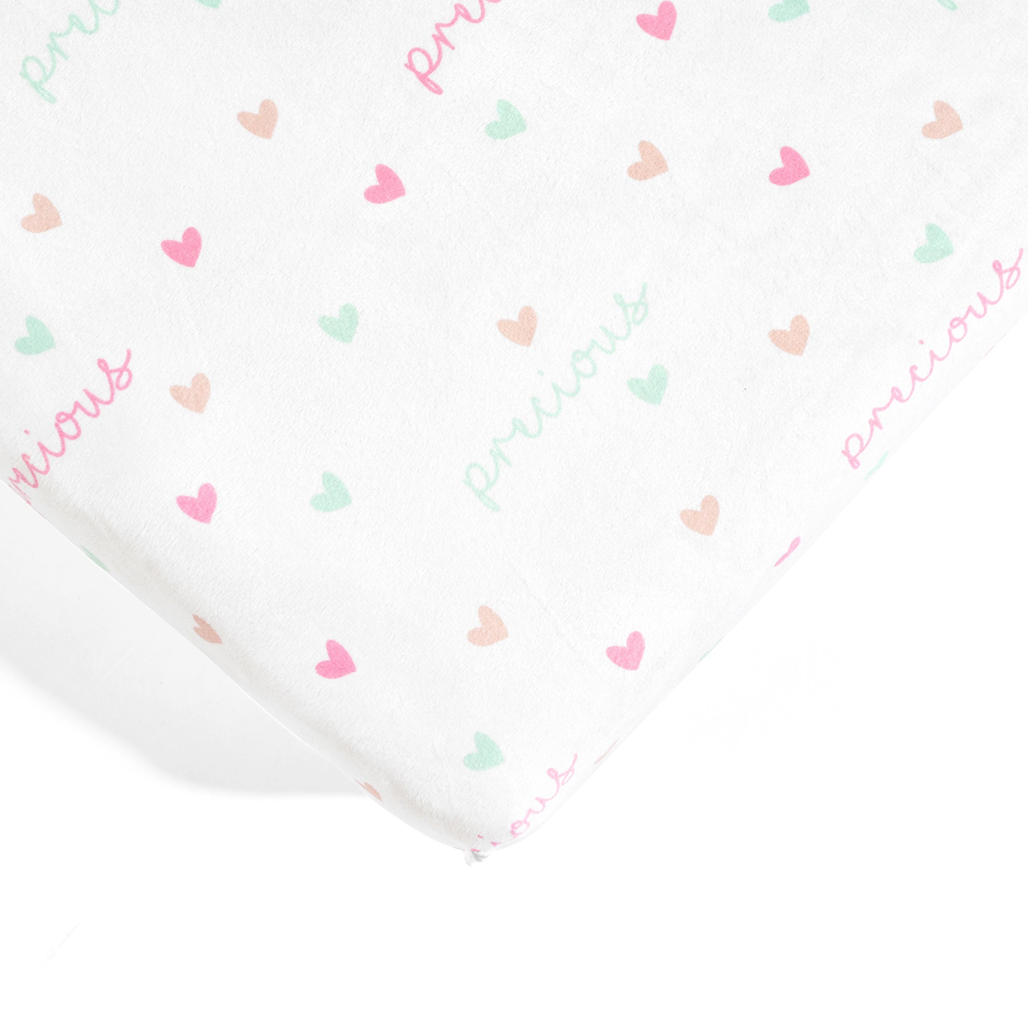 Unicorn Heart Rainbow Soft & Plush Fitted Crib Sheet 2 Pack Set