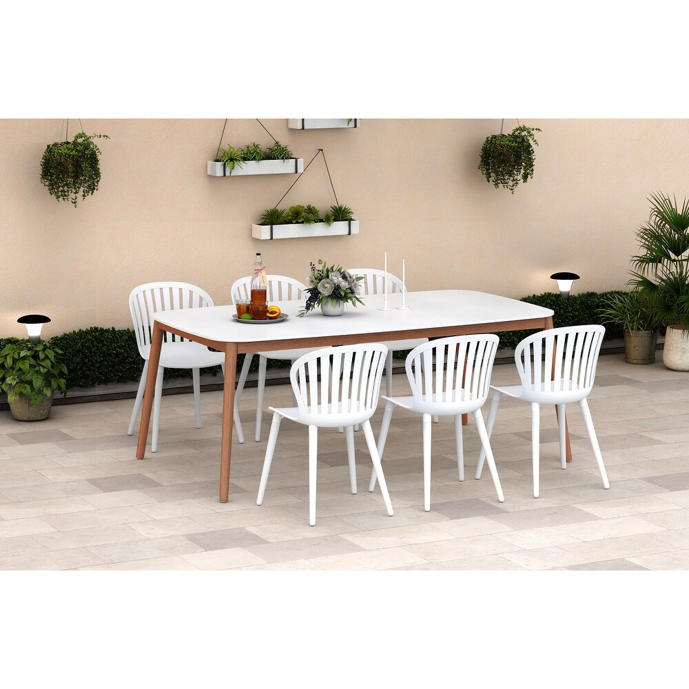 Amazonia Greybool FSC Certified Wood Outdoor Patio Dining Set