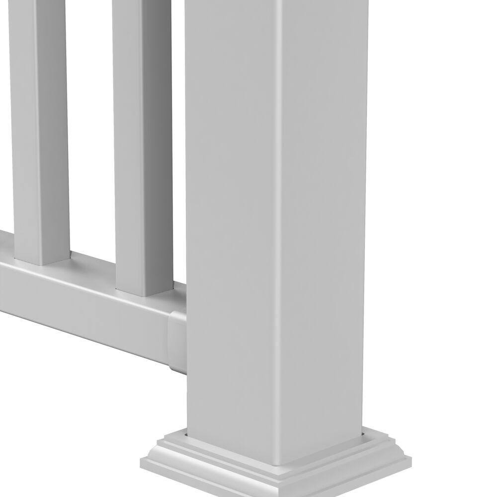 Veranda 4 in. x 4 in. White New England Base Trim 73003582