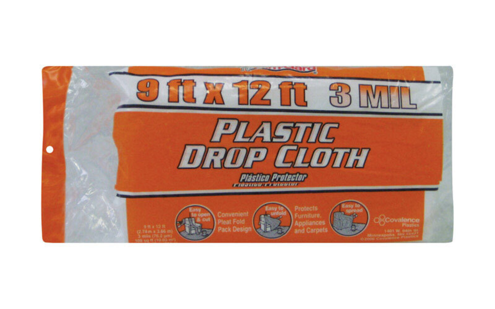 DROPCLOTH 9'X12' 3MIL