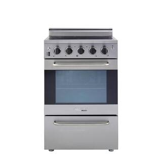 Unique Appliances Prestige 24 in. 2.3 cu. ft. Electric Range with Convection Oven in Stainless Steel UGP-24V EC SS