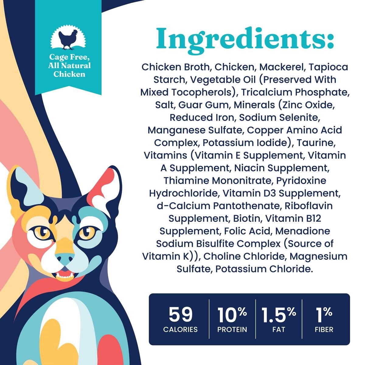 Solid Gold Nature's Harmony Chicken and Mackerel Recipe in Gravy Grain-Free Wet Cat Food， 2.8-oz can， case of 12， 2 count