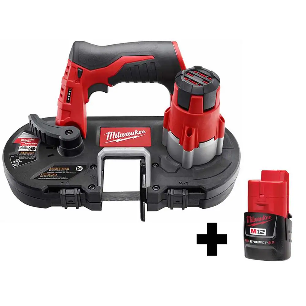 Milwaukee M12 12-Volt Lithium-Ion Cordless Sub-Compact Band Saw W/ M12 2.0Ah Battery