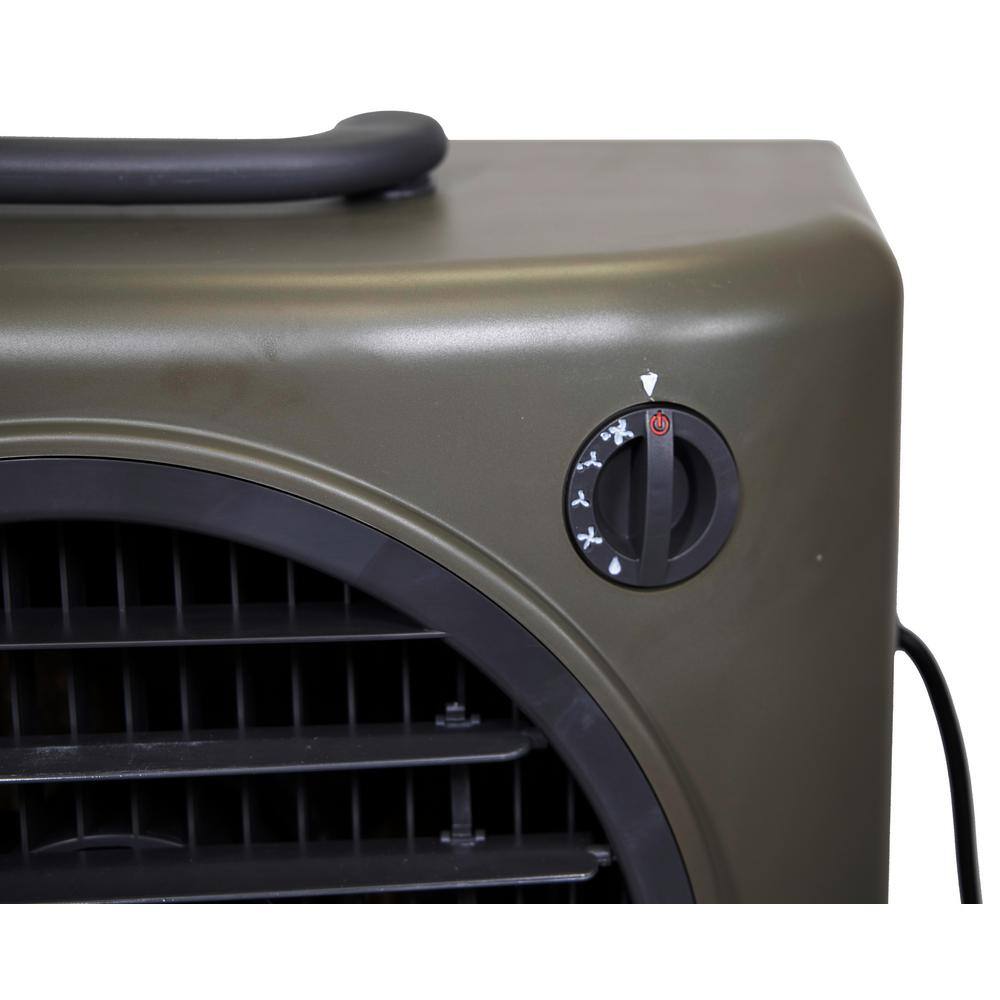 Hessaire Reconditioned 1300 CFM 2-Speed Portable Evaporative Cooler (Swamp Cooler) for 500 sq. ft. in Green MC18V-RFB