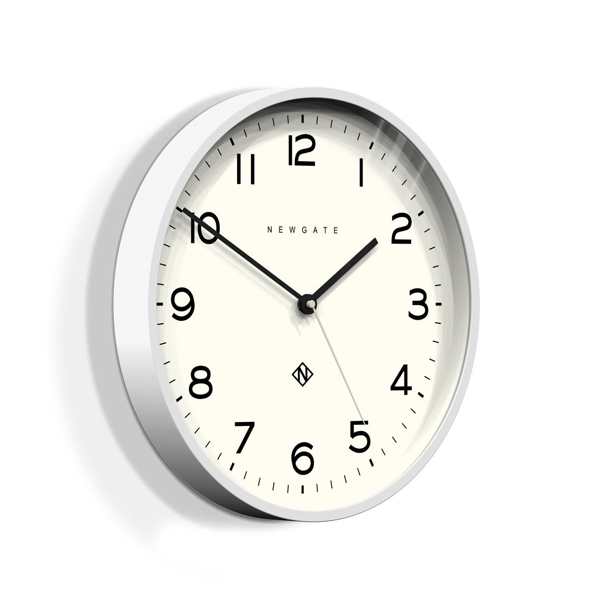 Number Three Echo Clock in Pebble White