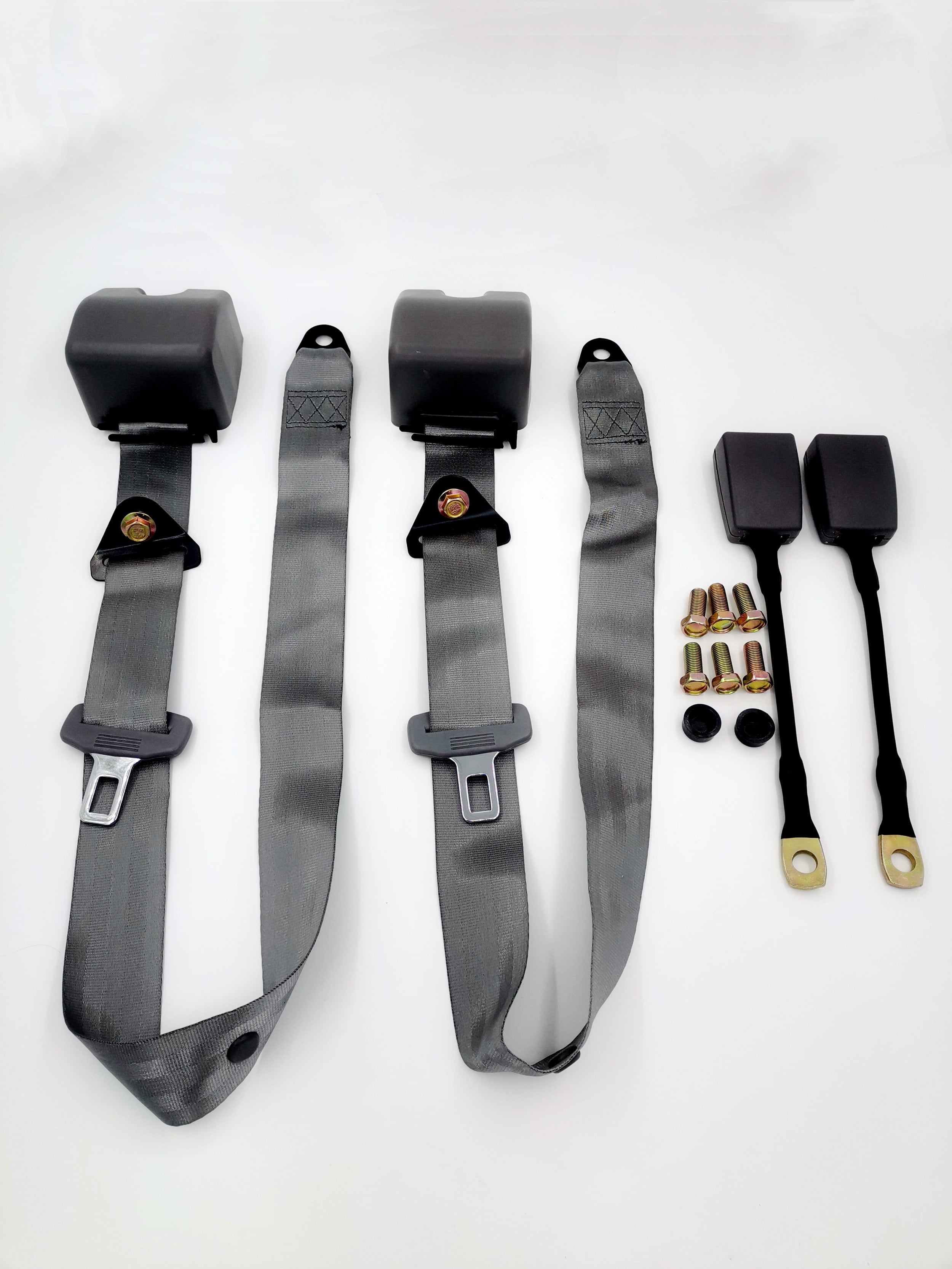 FEBONMLHK  2pack Retractable Adjustable 3 Point harness Safety Seat Belt for car truck