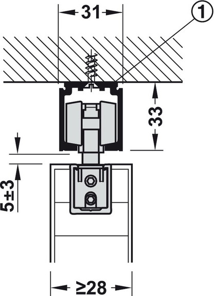 Hafele Sliding Door Hardware  Slido  Classic 120 I...