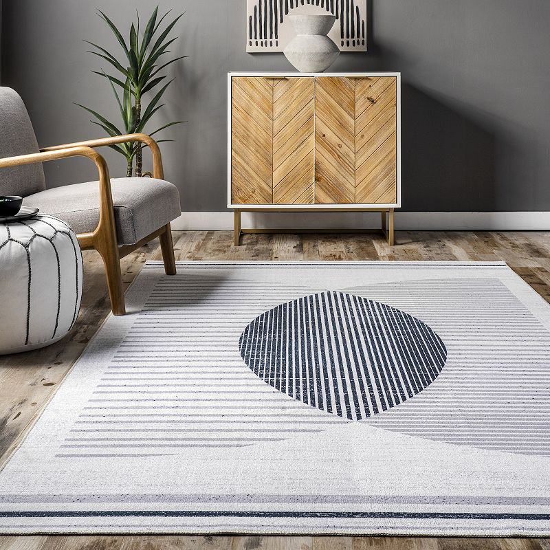 nuLOOM Camila Machine Washable Lunar Eclipse Area Rug