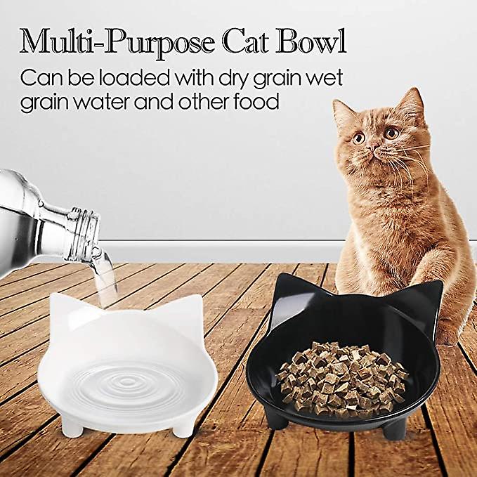 Cat Bowls Non Slip Cat Food Bowls，pet Bowl Shallow Cat Water Bowl To Stress Relief Of Whisker Fatigue，dog Bowl Cat Feeding Wide Bowls For Puppy Cats S