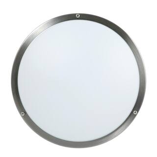 Designers Fountain 16 in. Voice Controlled Colors Brushed Nickel Smart Selectable CCT LED Ceiling Light Flush Mount LED1554RGB-BN