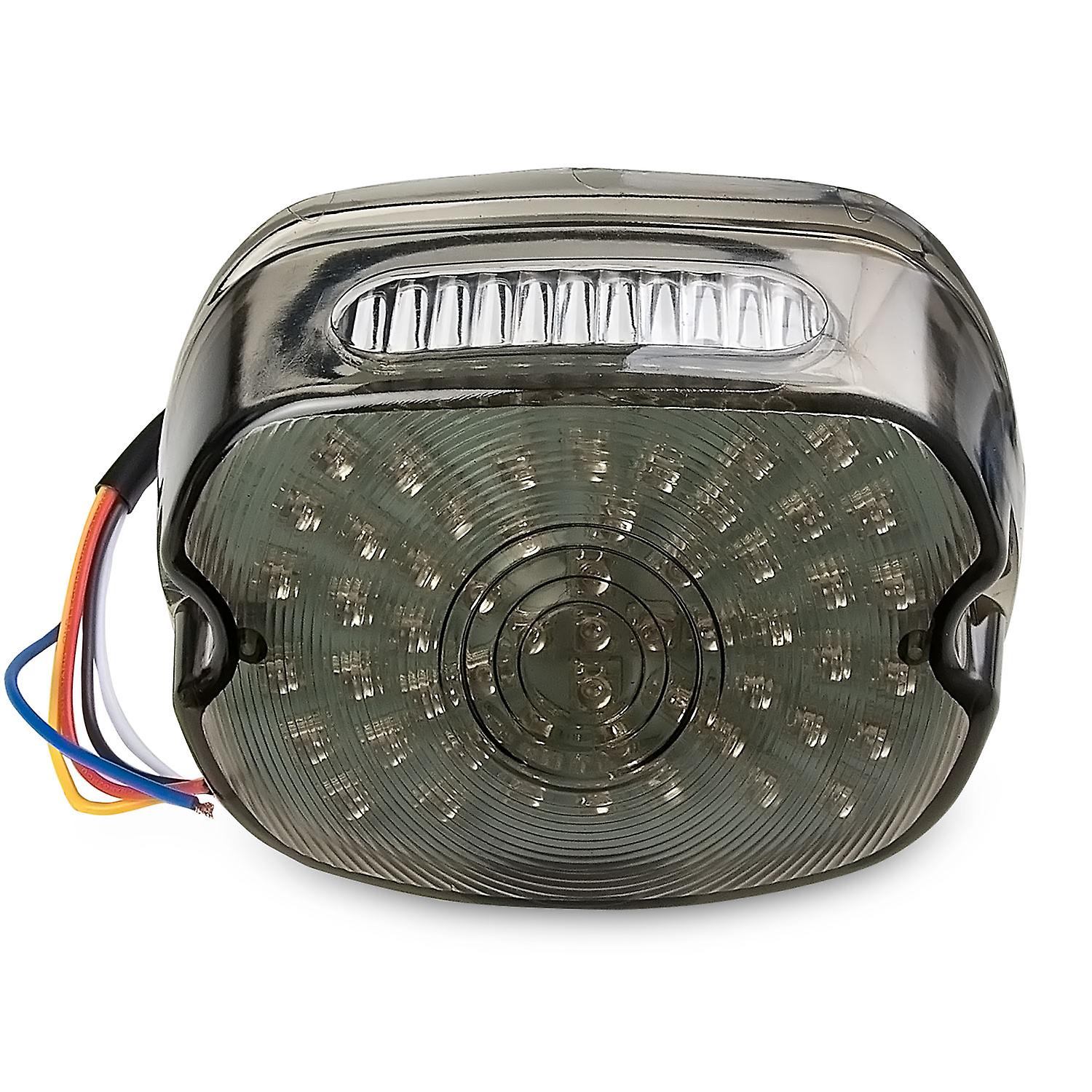 Smoke Integrated LED Taillight w/ Turn Signals Compatible with 2010-2013 Harley Davidson Road Glide Custom - FLTRX