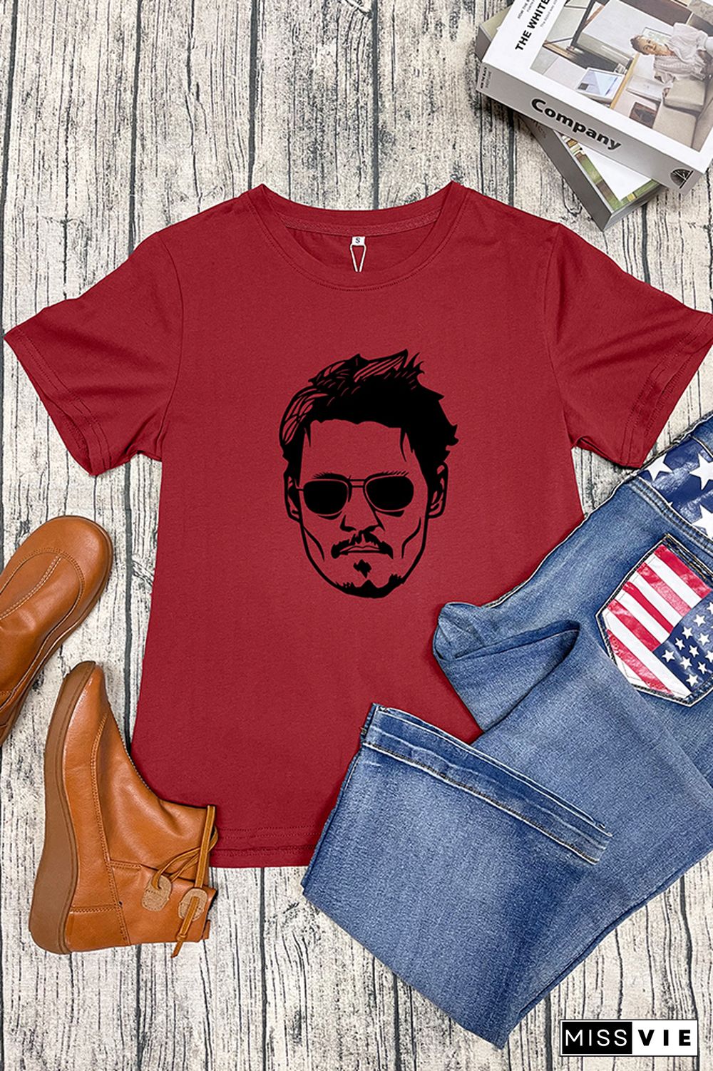 Johnny Depp Trial Graphic T-Shirt Wholesale