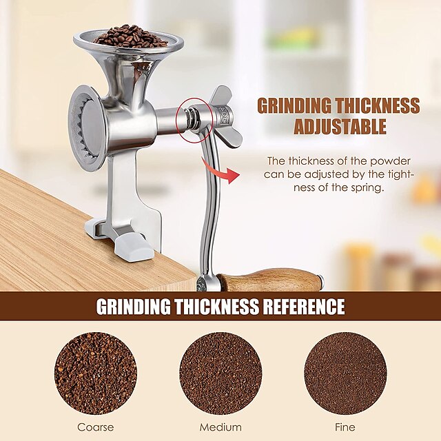 304 stainless steel manual coffee bean grinder hand grinder rice pepper seasoning grinder