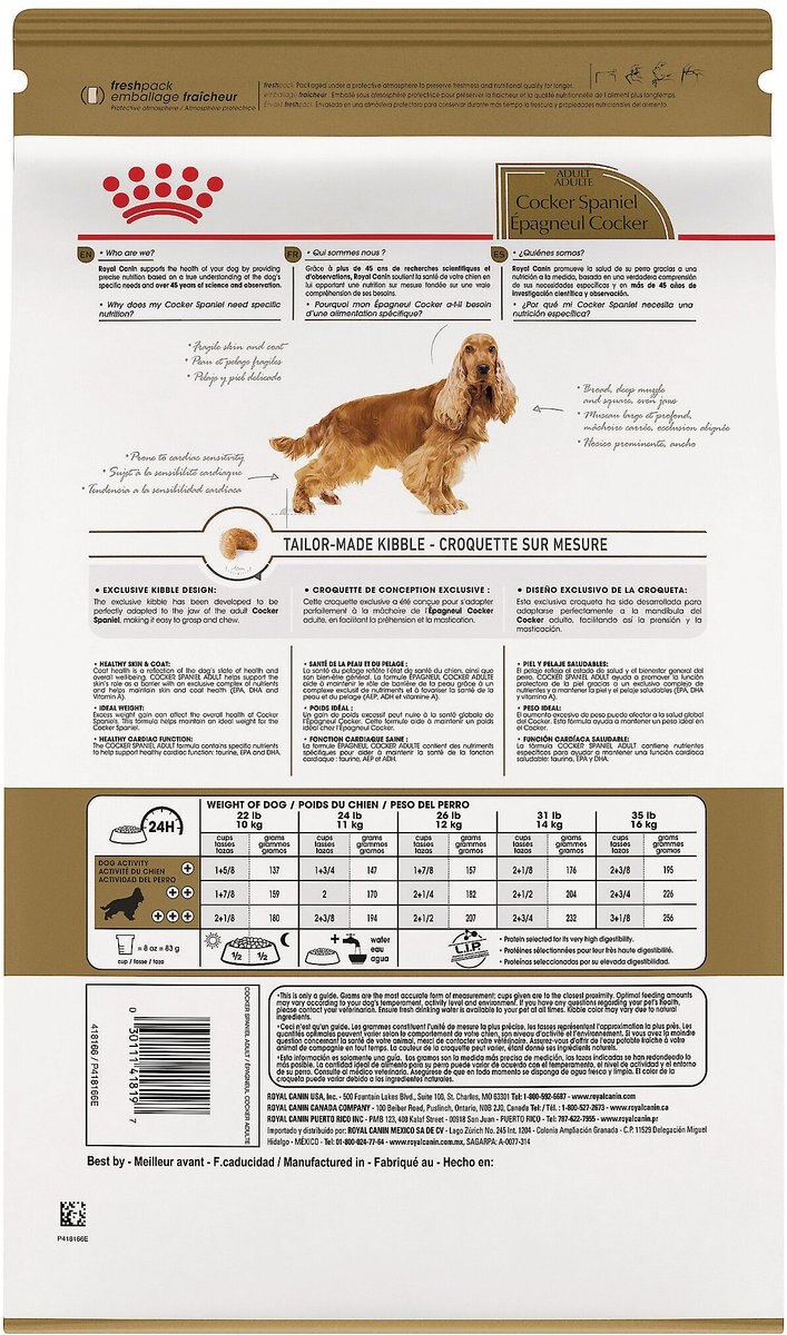 Royal Canin Breed Health Nutrition Cocker Spaniel Adult Dry Dog Food