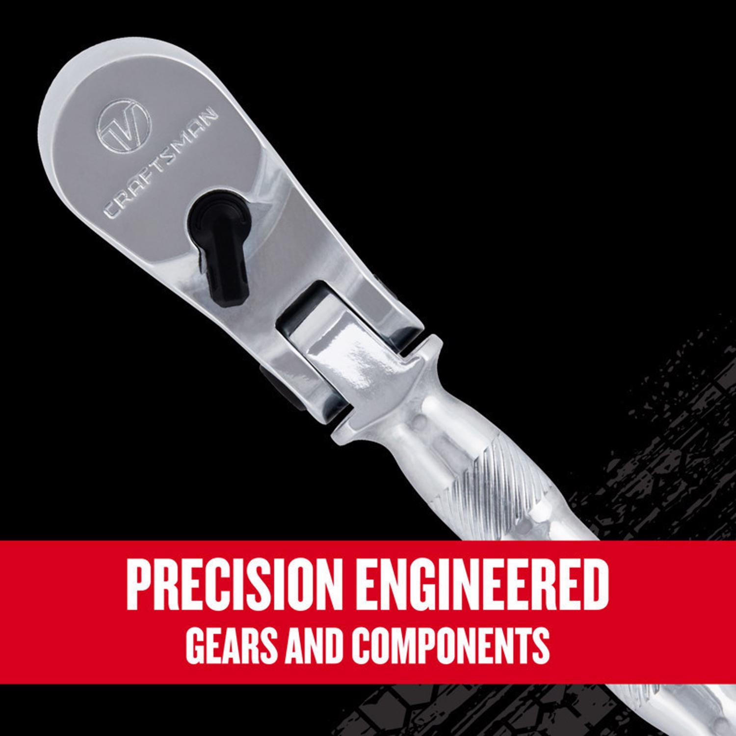 Craftsman V-Series 1/4 in. drive Flex Head Ratchet 80 teeth