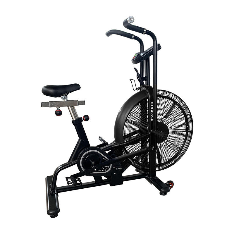 2023 Manufacturer Fitness Equipment Air Resistant Cardio Bike Body Building Upright Airbike Air Bike