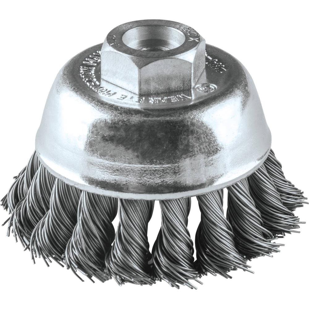 2-3/4 Knot Wire Cup Brush， M10 x 1.25