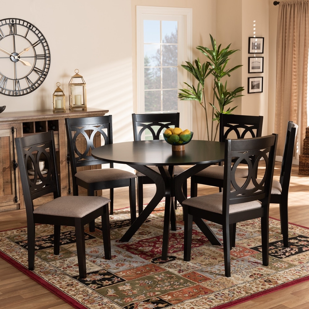 Sanne Modern and Contemporary 7 piece Dining Set