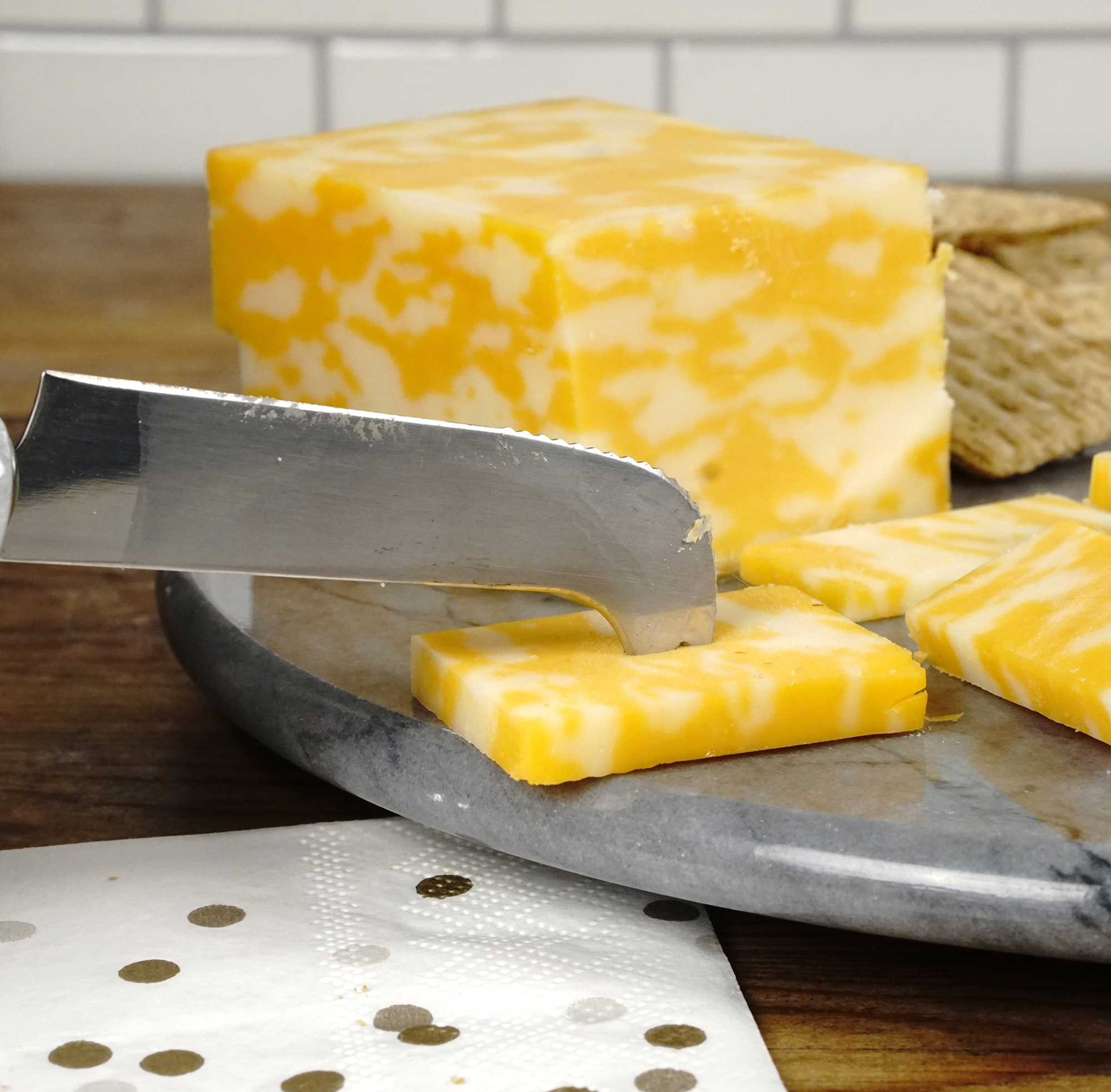 Grey Marble Cheese Board