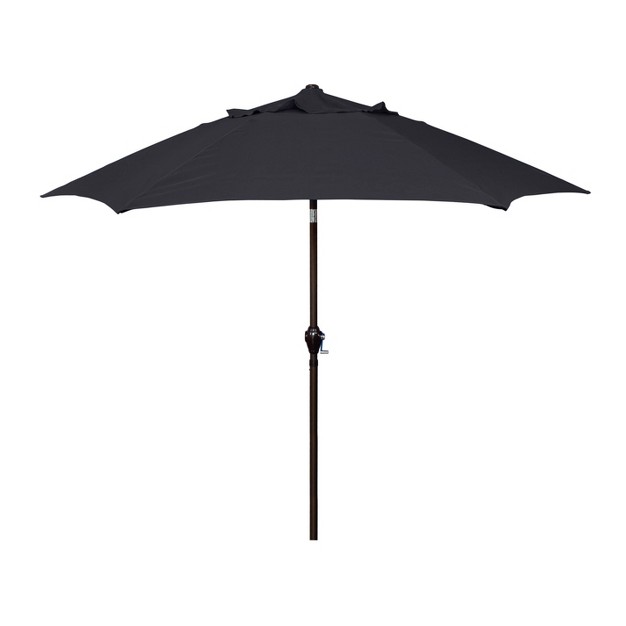 9 x27 X 9 x27 Aluminum Market Patio Umbrella With Crank Lift And Push Button Tilt Navy Astella